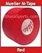 M-Tape Colored Athletic Tape - Red, 1 Roll