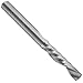 Onsrud Cutter 62-700 Solid Carbide Downcut Spiral O Flute Router Bit, Uncoated (Bright) Finish, 1 Flute, 21 Degree Helix