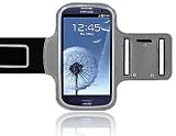 CrazyOnDigital ACTIVE Sport Armband Case for New Samsung Galaxy S3 (AT&T, T-Mobile, Sprint, Verizon) (Black-Silver)