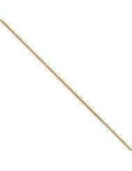 .50mm, 10 Karat Yellow Gold, Box Chain - 20 inch