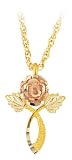Mt. Rushmore Black Hills Gold® 10K Rose / Leaves Pendant Necklace