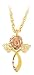 Mt. Rushmore Black Hills Gold® 10K Rose / Leaves Pendant Necklace