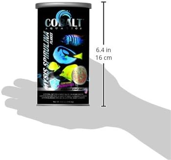 Cobalt Brand Mysis Spirulina Flake Fish Food, 3-Ounce