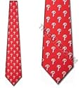 Philadelphia Phillies MLB "Pattern Poly" Mens Tie