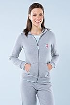 Long Sleeve Cotton Fleece Hooded Sweatshirt With Contrast Tipping