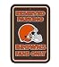 Cleveland Browns Plastic Reserved Parking Sign 