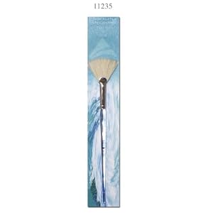 Beauty Strokes - Spa Treatment and Mask Brush - White Bristle Fan