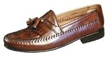 Giorgio Brutini Slip-On Woven Plug Kilt/Tassel Shoe, Brown, 9.5