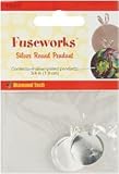 Diamond Tech Fuseworks Jewelry Findings-Silver Pendant Round 4/Pkg