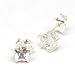 The Olivia Collection Presents Star Shaped Cubic Zirconia Earrings set in Sterling Silver