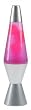 Lava Lite 14-1/2-Inch Classic Lava Lamp, White/Pink