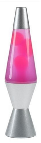 Lava Lite 14.3-Inch Lava Lamp - White/Pink