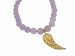 Diamond Wing in Yellow Gold on Lavender Jade by Sydney Evan