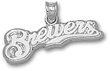Milwaukee Brewers Arched Brewers 3/8 Charm - Sterling Silver Jewelry