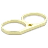 Beyond Rings 2 Finger Ring Star Cutout Gold, S