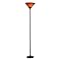 Rust-Finish Floor Lamp with Mica Shade