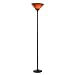 Rust-Finish Floor Lamp with Mica Shade