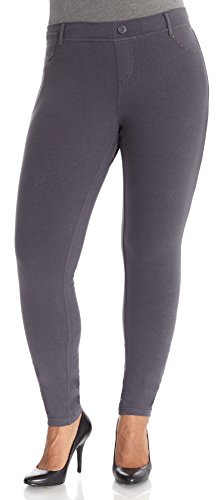 WallFlower Juniors Plus Size Moleton Skinny Pants in Grey Size: 18