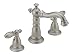 Delta 3555NN-216NN Victorian Double-Handle Widespread Lavatory Faucet with Metal Pop-Up, Brushed Nickel