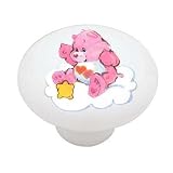 Care Bears ~ Love-A-Lot Bear ~ Decorative High Gloss Ceramic Drawer Knob