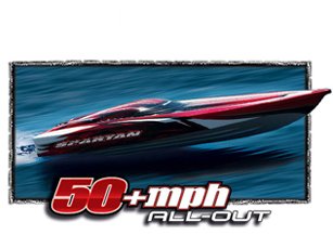 Traxxas Spartan 2.4 RTR Boat w/Brushless System & 2 7-Cell packs