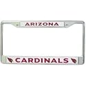 Arizona Cardinals Chrome License Plate Frame