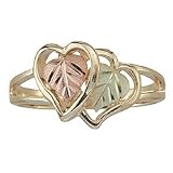 10k Gold Double Hearts Black Hills Gold Ring from Coleman - Size 5.5