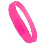 4GB Pink Silicone USB Wristband / Flashband Pen Drive?Water Resistant?Optional Password Protection?Plug & Play for Windows XP, 7, Vista Desktop / Netbook / Laptop / Notebook, iMac, Macbook