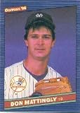 1986 Donruss Don Mattingly Baseball Card #173 - Shipped In Protective Display Case!