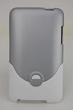 KingCase Ipod Touch 2G 3G 2nd & 3rd Gen. Rubberized Slim Slider Case (Silver & White) 8GB, 16GB, 32GB, 64GB