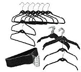 31Y9wQx2x%2BL. SL160  Clutter Free Set of 50 Cascading Flocked Space Saving Hangers