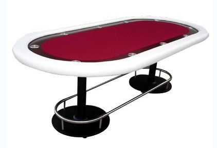 Tables Deluxe Vegas - Table - Table de Poker Deluxe Vegas Rouge Pieds Métal