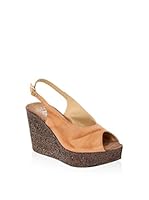 JULIE JULIE Sandalias de cuña (Camel)