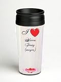 16 oz. Double Wall Insulated Tumbler with I Love Adrian Fenty (mayor) - Paper Insert