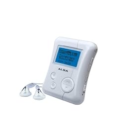 Alba MP31GDX8 - 1GB MP3 Player with SD Card Slot - White