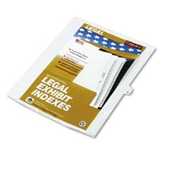 80000 Series Legal Index Dividers, Side Tab, Printed N , 25/Pack