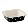 Spode Baking Days 10-Inch Square Dish, Black
