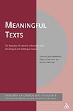 Meaningful Texts: The Extraction of Semantic Information from Monolingual and Multilingual Corpora (Research in Corpus and Discourse)