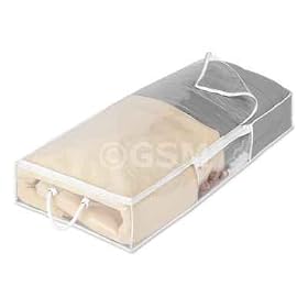<b>JUMBO UNDERBED STORAGE BAG - ZIPPERED WITH HANDLES</b>