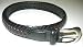 Brighton 1 1/4 Black/Brown Braided Belt