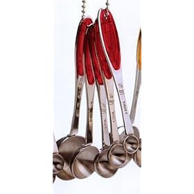 Endurance Splash Measuring Spoons - Red Inlay (Red) (1.5"H x 1.5"W x 6"D)
