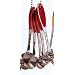 Endurance Splash Measuring Spoons - Red Inlay (Red) (1.5"H x 1.5"W x 6"D)