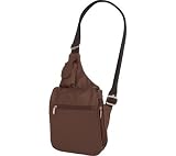 Travelon Leather Expandable Messenger Style Bag