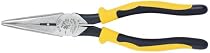 Klein J203-8N 8-Inch Journeyman Heavy Duty Long Nose Pliers, Yellow and Black