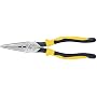 Klein J203-8N 8-Inch Journeyman Heavy Duty Long Nose Pliers, Yellow and Black
