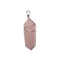 Rose Quartz Point Pendant on Black Choker with Magnetic Closure