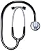 Professional Dual-Frequency Stethoscope NEW Zinc alloy single-sided chestpiece with dual-frequency diaphragm Specially designed membrane lock, within the chestpiece, alters the diaphragm to achieve dual-frequency Hold the chestpiece to achieve low frequency response (similar to dual-sided bell chestpiece) Apply firm pressure to achieve high-frequency diaphragm response Comfortable, non-chill ring Lightweight, steel binaurals with internal spring 22" latex-free Y-tubing Deluxe eartips Lifetime Warranty Product photo may not exactly match the product offered for sale. Please refer to the product description.