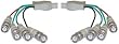 BNC x 4 Male / BNC x 4 Male, Double-Shielded, 6 ft
