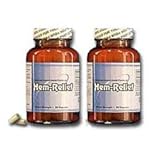 Hem-Relief (2 bottles) for Hemorrhoids (Clinical Strenght 180 capsules)