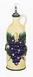 VINTAGE GRAPE Oil / Vinegar Ceramic Cork Bottle *NEW*!